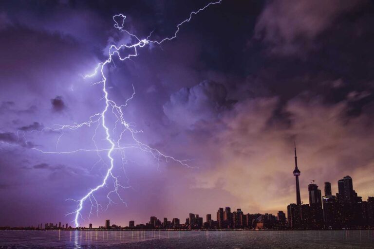 Dramatic footage shows house collapsing due to thunderstorm